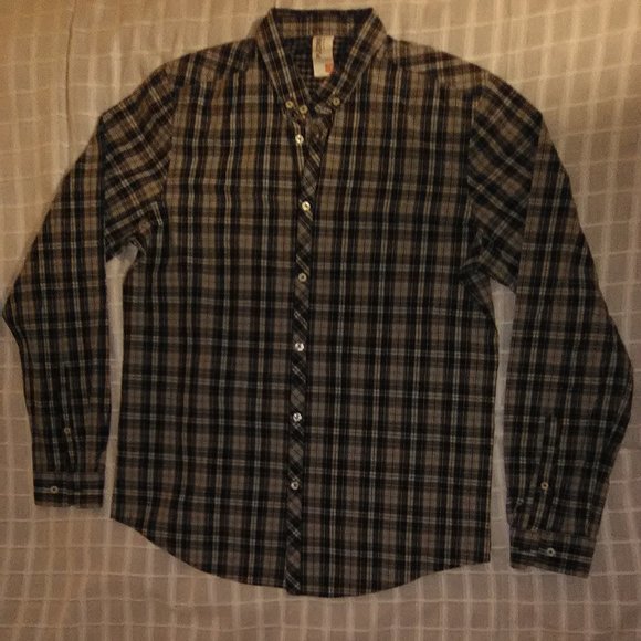 Ben Sherman Plaid Long Sleeve button down Plectrum - Picture 6 of 6